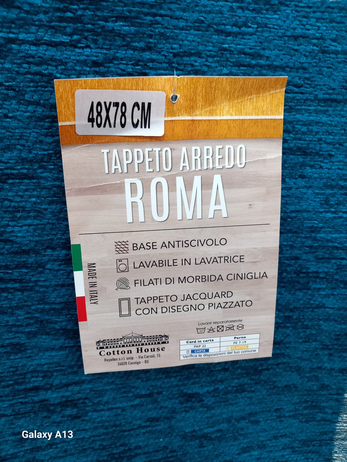 Tappeto arredo cm48×78 made in italy