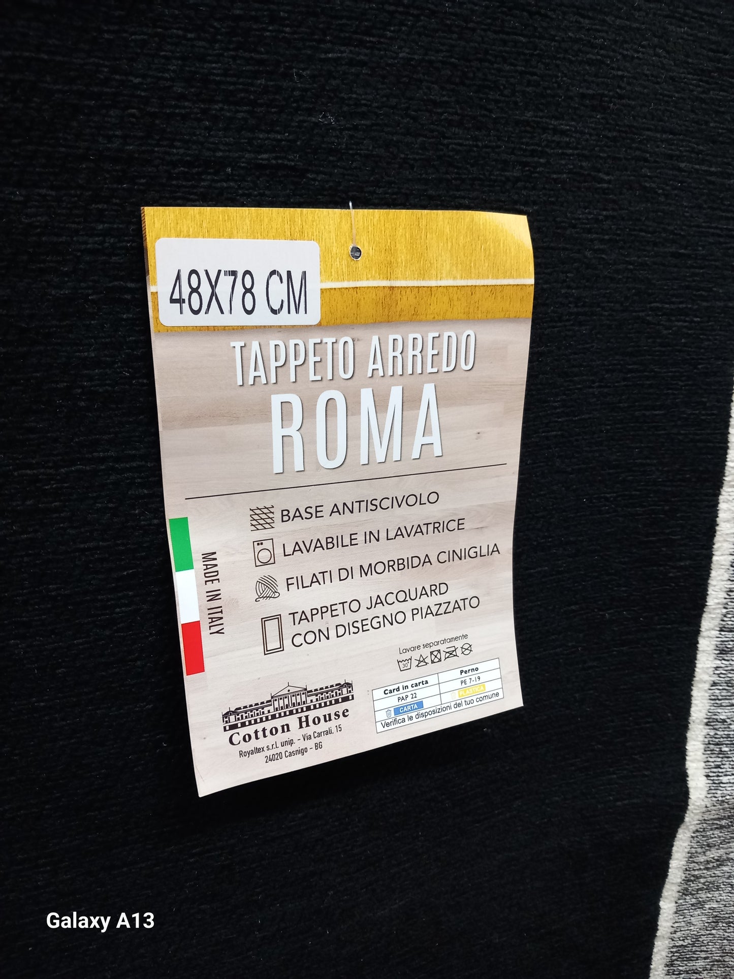 Tappeto arredo cm 48×78 made in italy