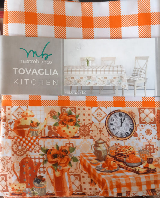Tovaglia 12 posti in raso imperiale cm 220