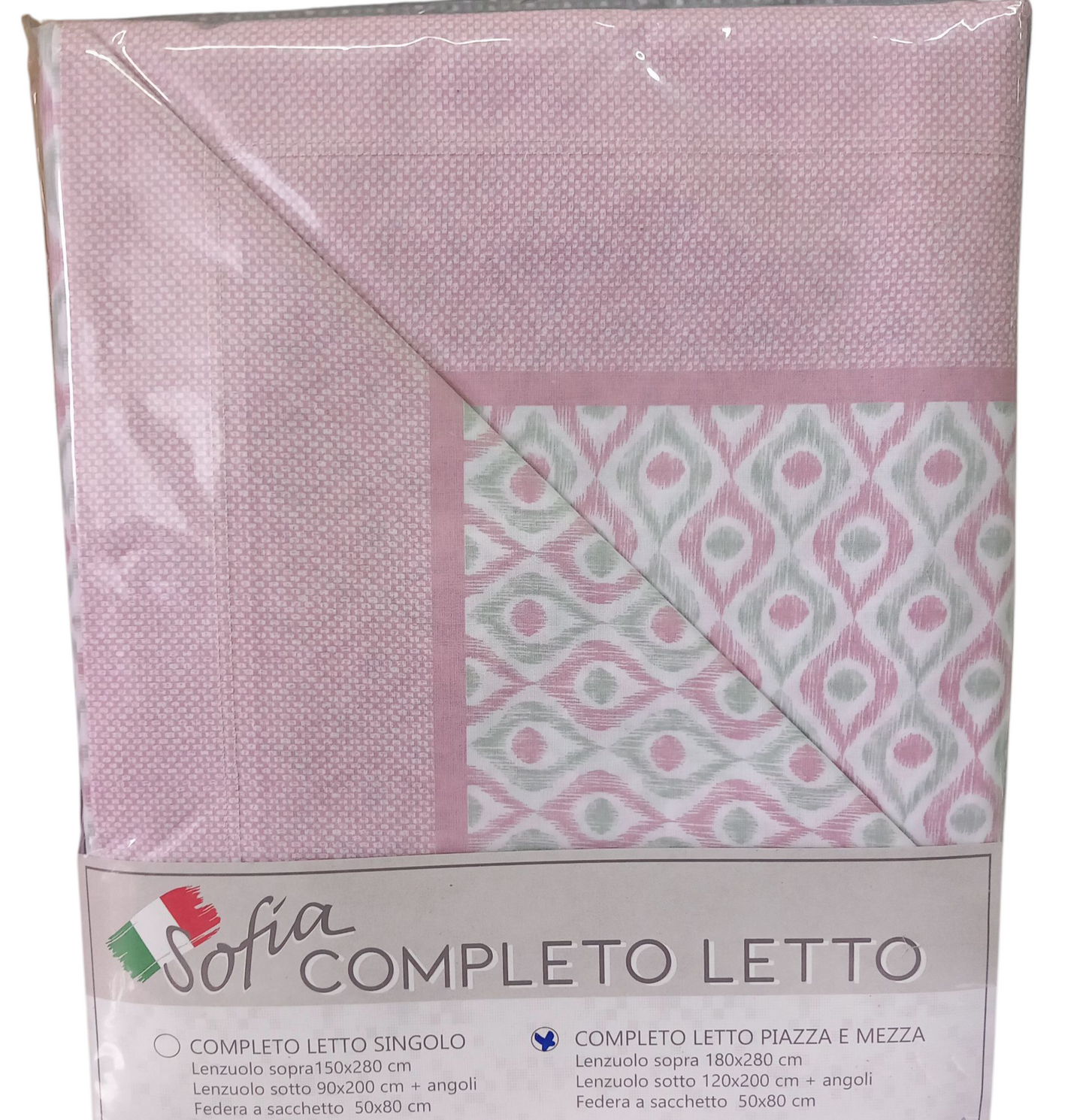 Completo letto una piazza e mezza in cotone
