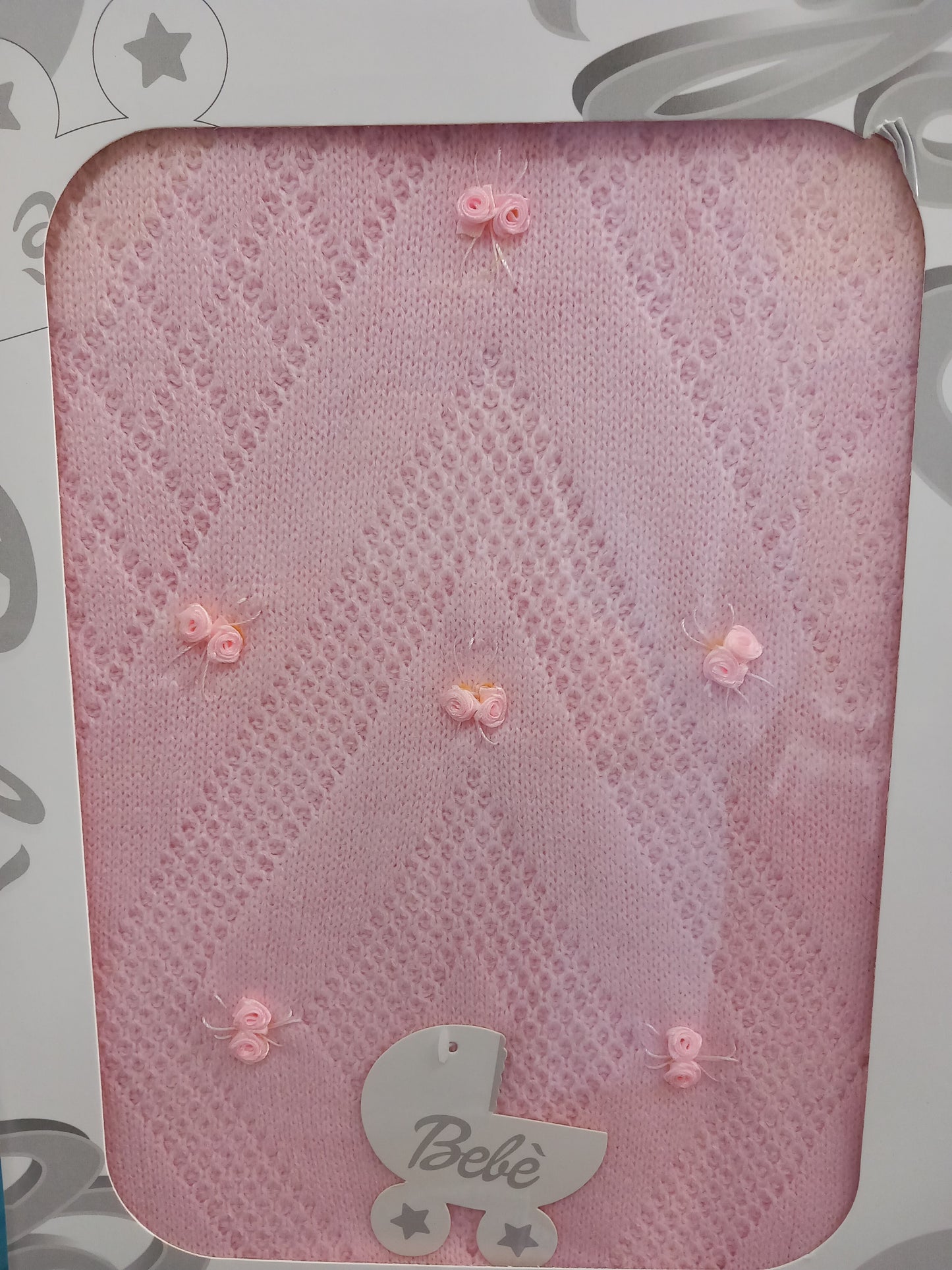 Copertina per carrozzina cm 75×90 smacchinata.