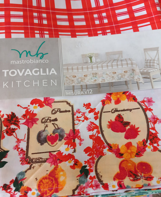 Tovaglia in raso imperiale 12 posti cm 220