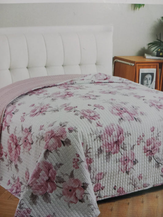 Copriletto trapuntato matrimoniale double face cm 250×250
