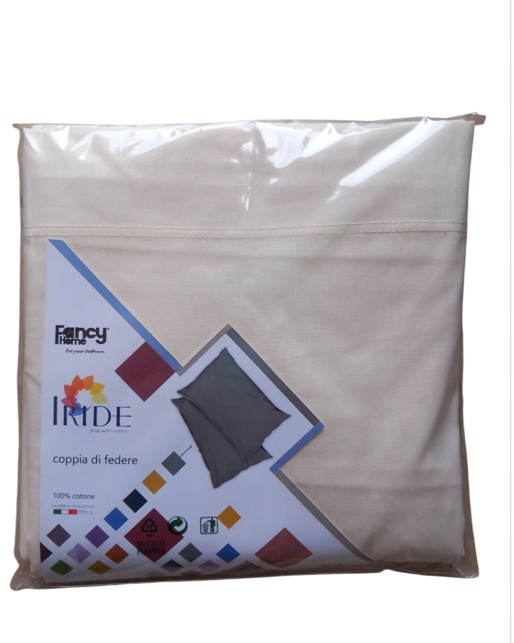 Coppia di federe 100% cotone Francy Home cm 52×82