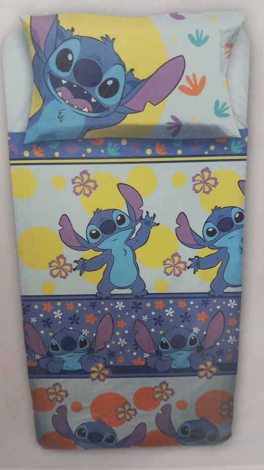 Completo letto 1 piazza stitch 100% cotone di qualità eccellente