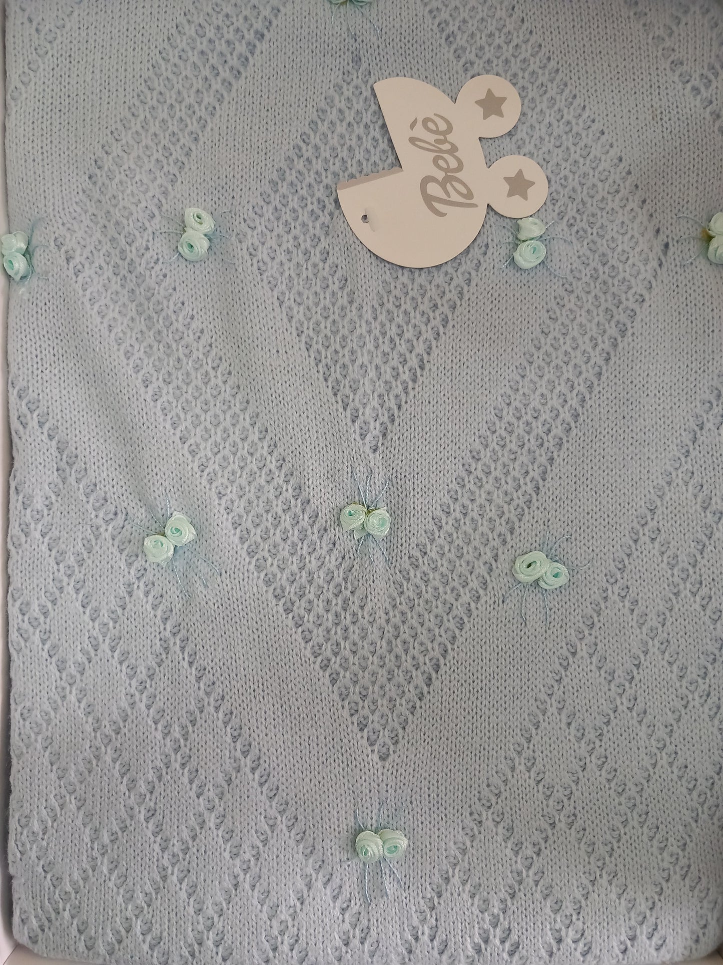 Copertina per carrozzina cm 75×90 smacchinata.