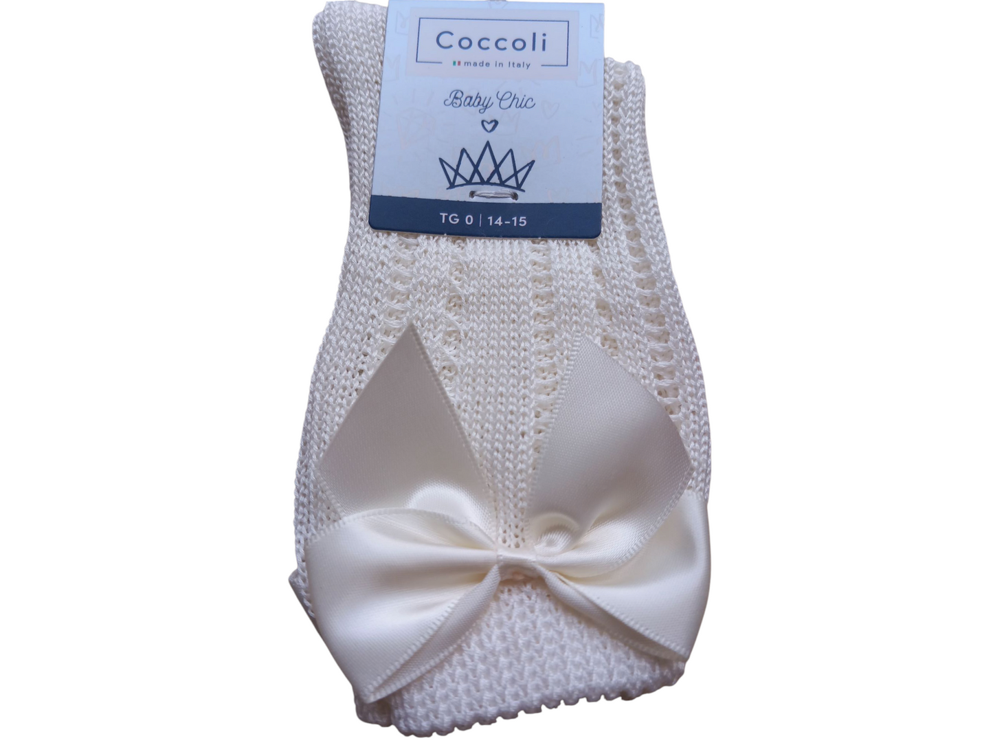 Calza da cerimonia traforata 100%cotone filo di Scozia.