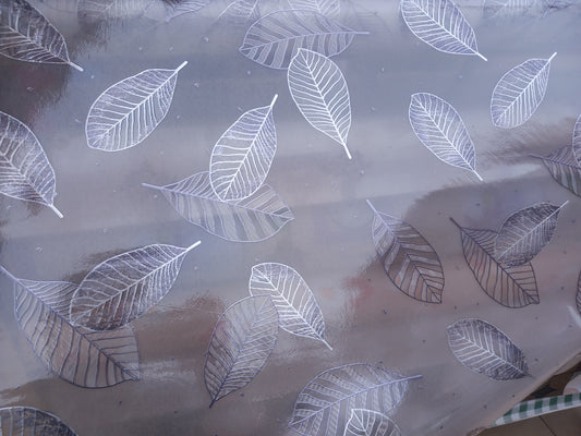 Tovaglia in PVC trasparente con disegno in 3D
