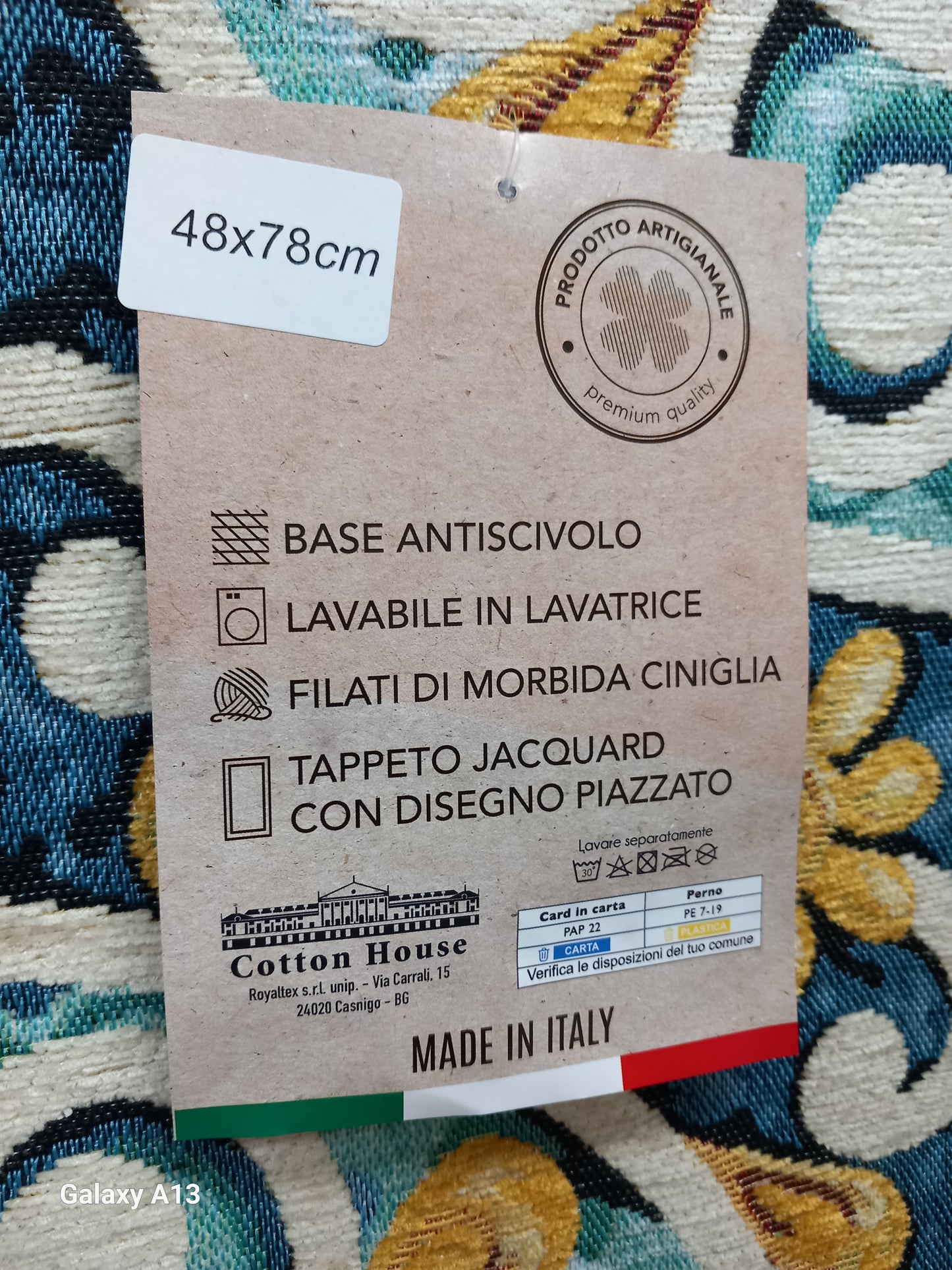 Tappeto arredo cm 48×78 made in italy