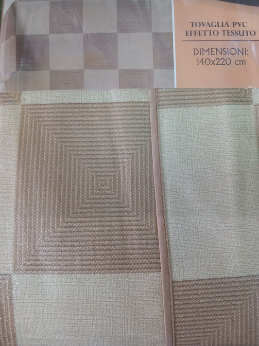 Tovaglia luxury in pvc effetto tessuto.