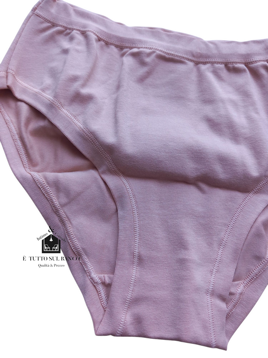 4 Slip midi in cotone elasticizzato
