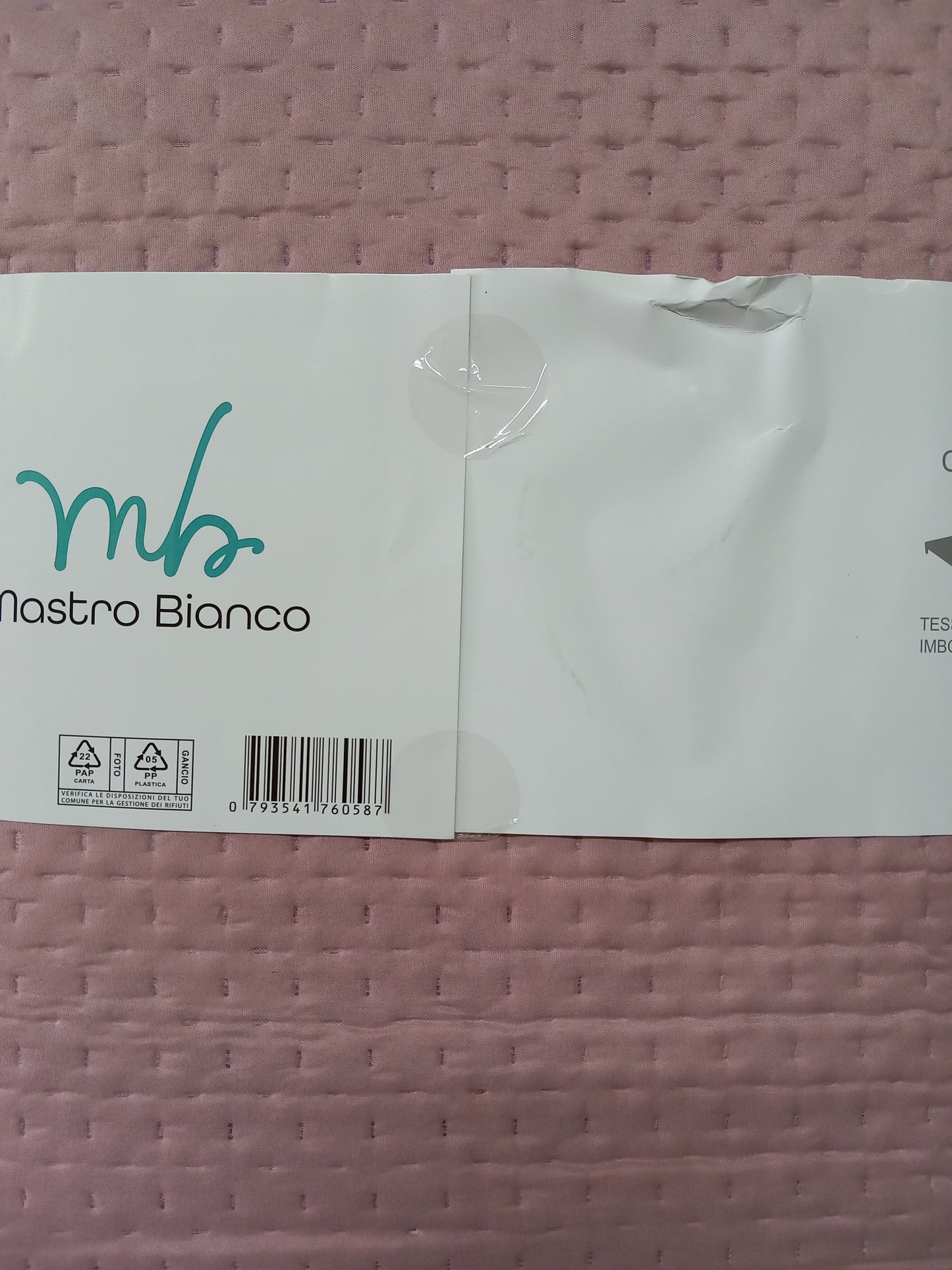 Trapuntino matrimoniale double face cm 250×250