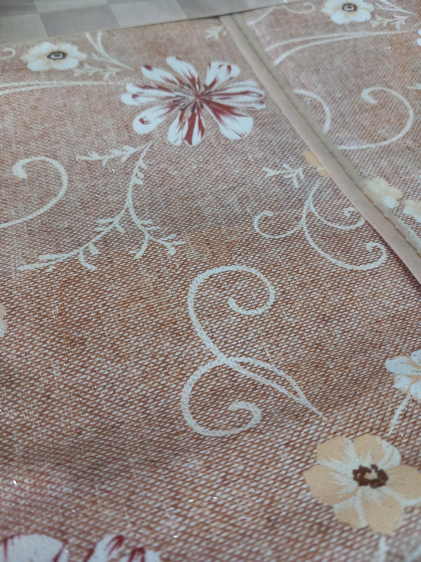 Tovaglia luxury in pvc effetto tessuto.
