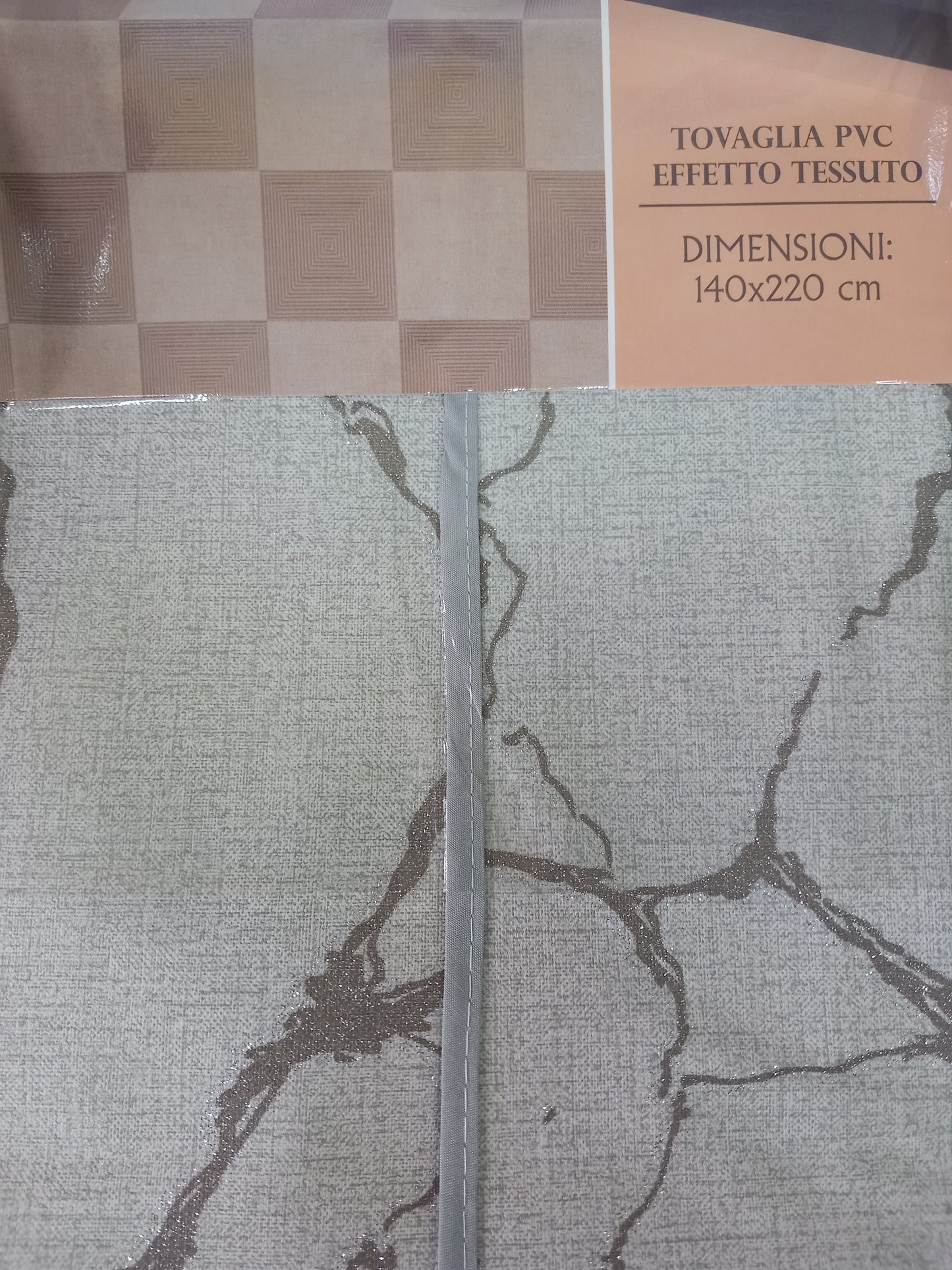 Tovaglia luxury in pvc effetto tessuto.