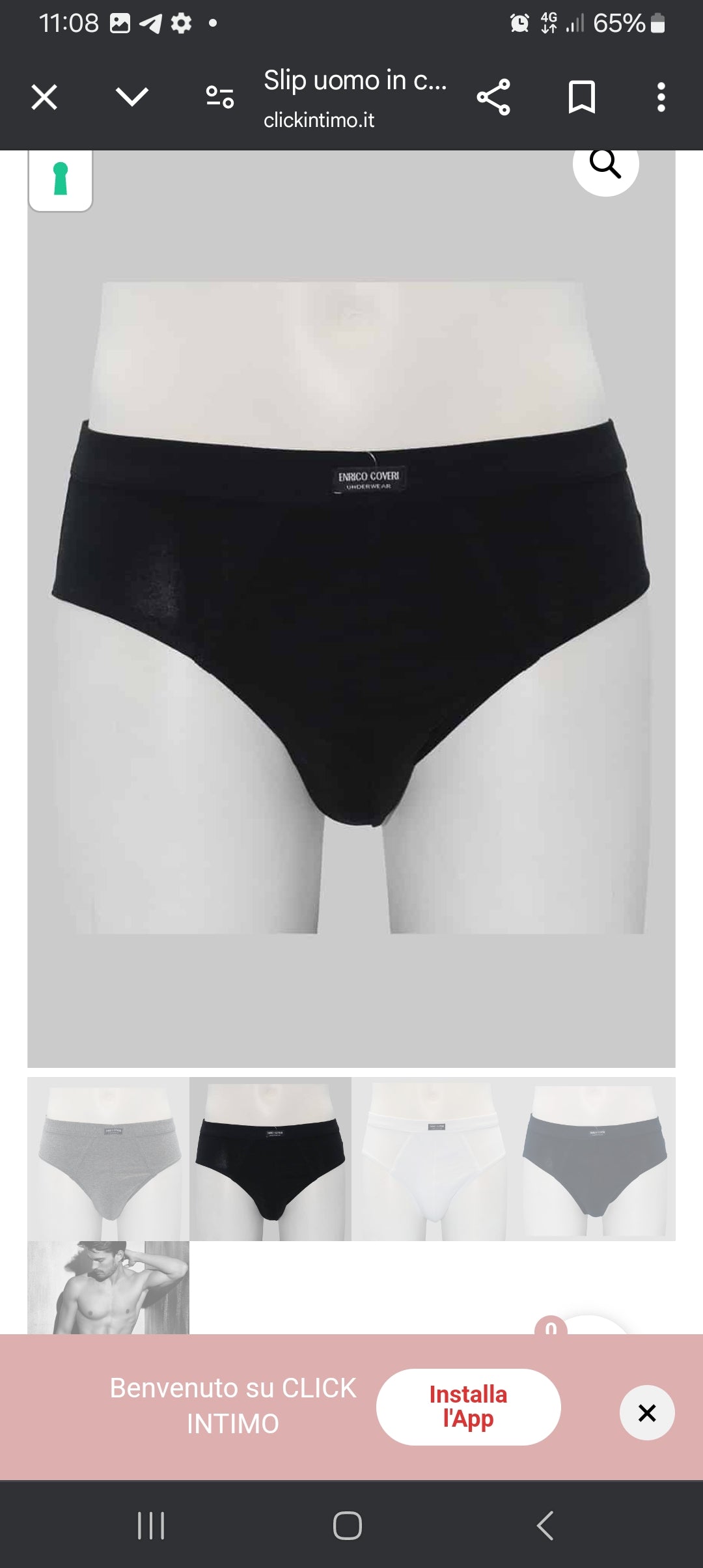 3 slip uomo ENRICO COVERI con elastico interno.