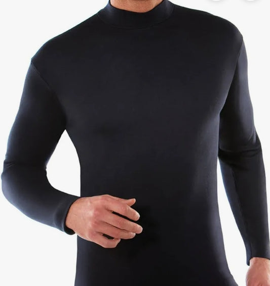 Lupetto uomo in cotone bielastico termico.