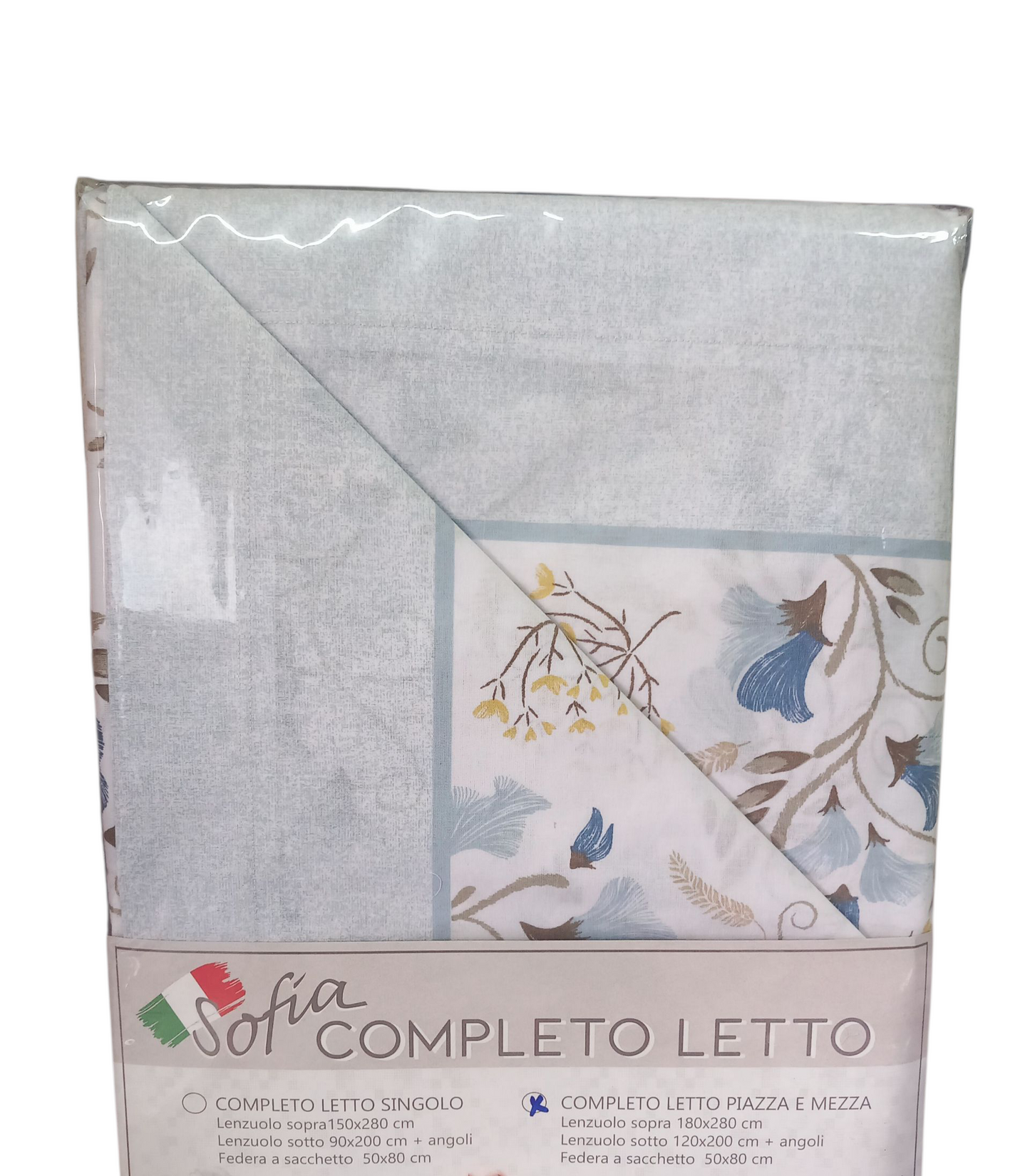 Completo letto una piazza e mezza in cotone
