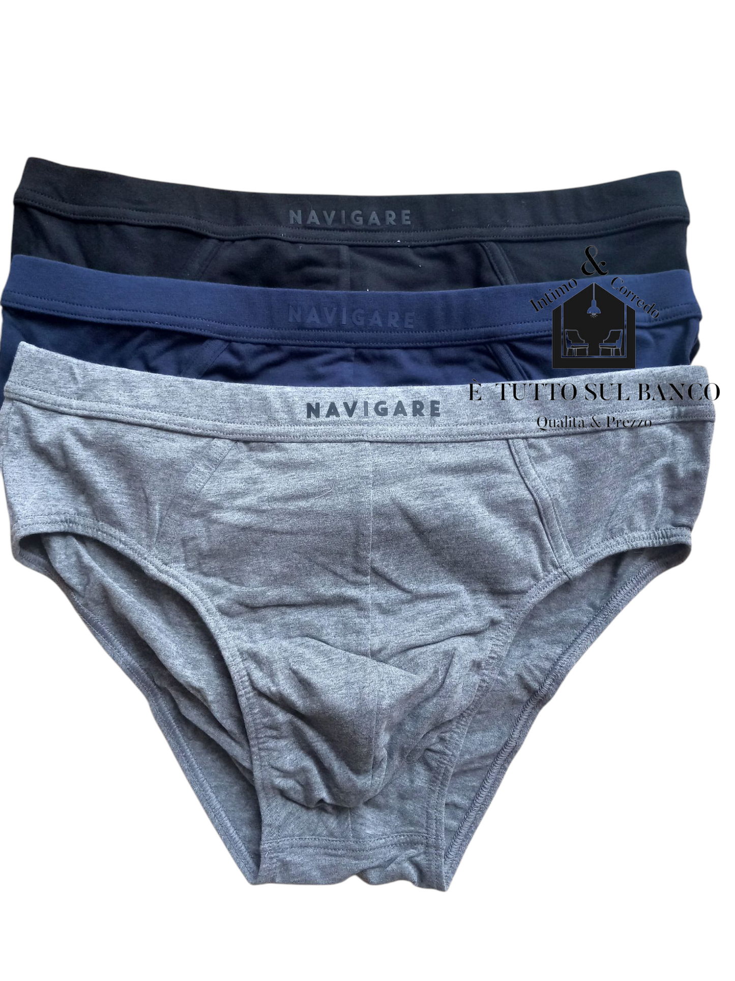 Tris slip uomo elastico interno Navigare.
