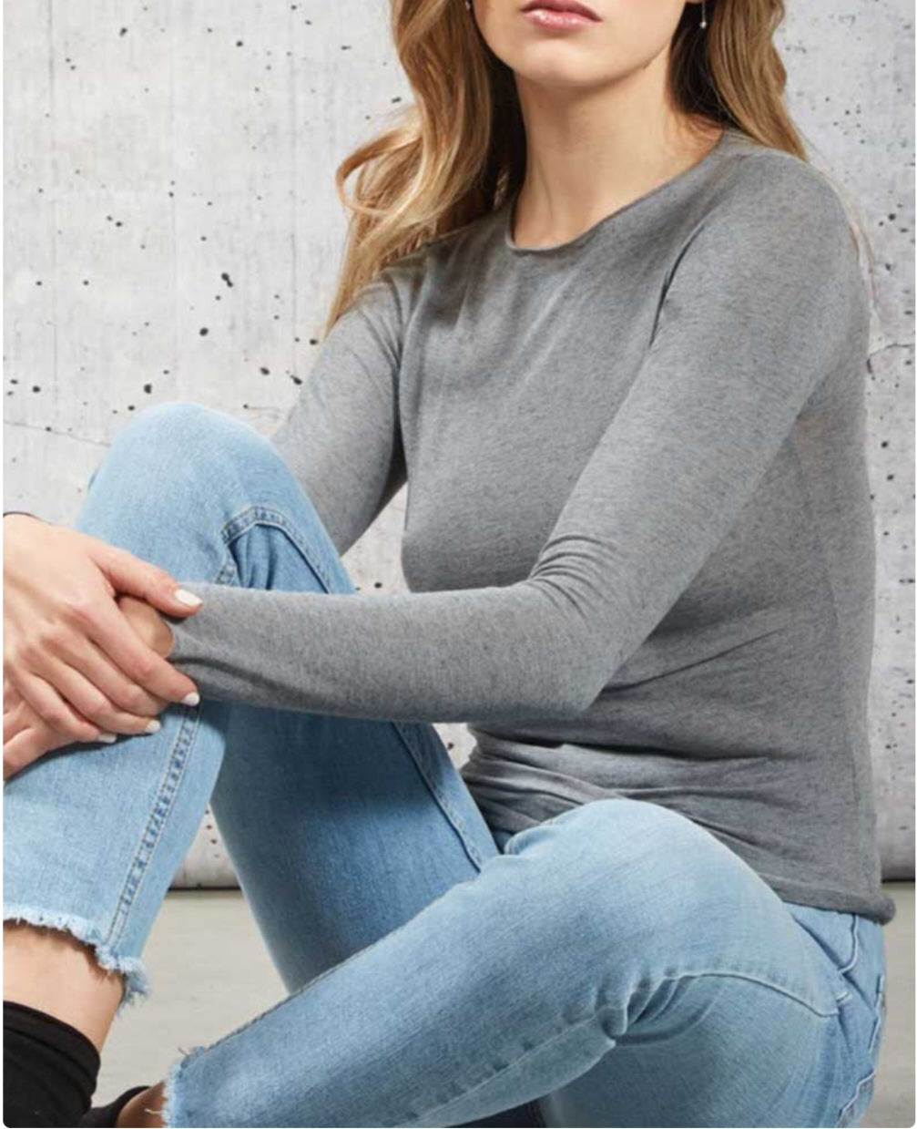 Maglia manica lunga cashmere mysublyme.