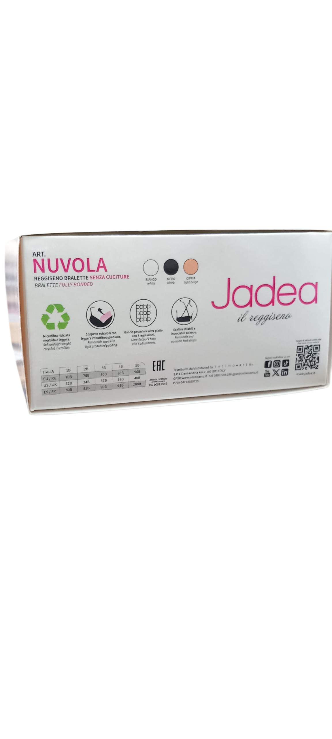 Jadea nuvola reggiseno bralette senza cucitura.