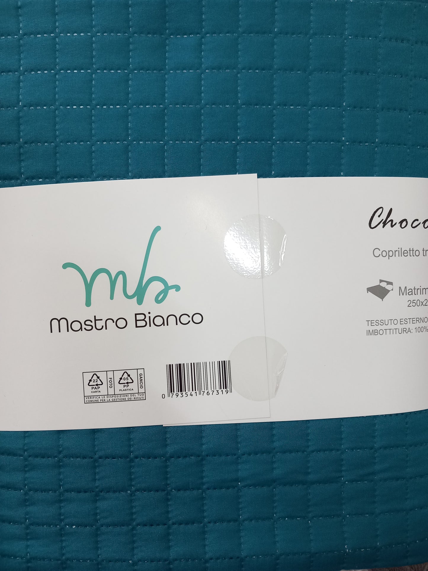 Copriletto trapuntato matrimoniale double face cm 250×250