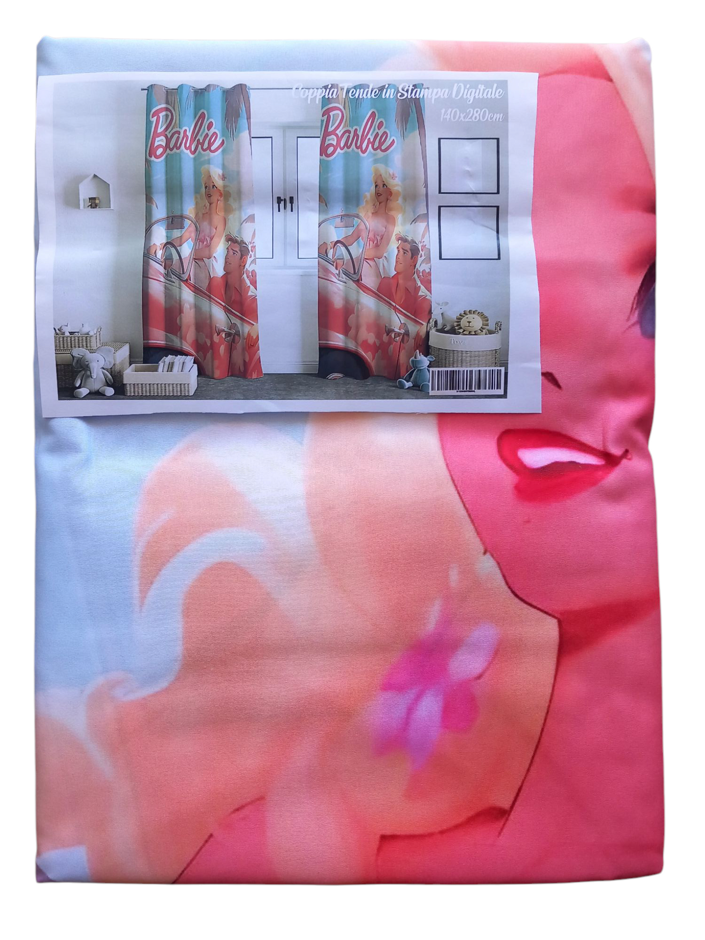 Coppia di tende in stampa digitale BARBIE cm 140×280