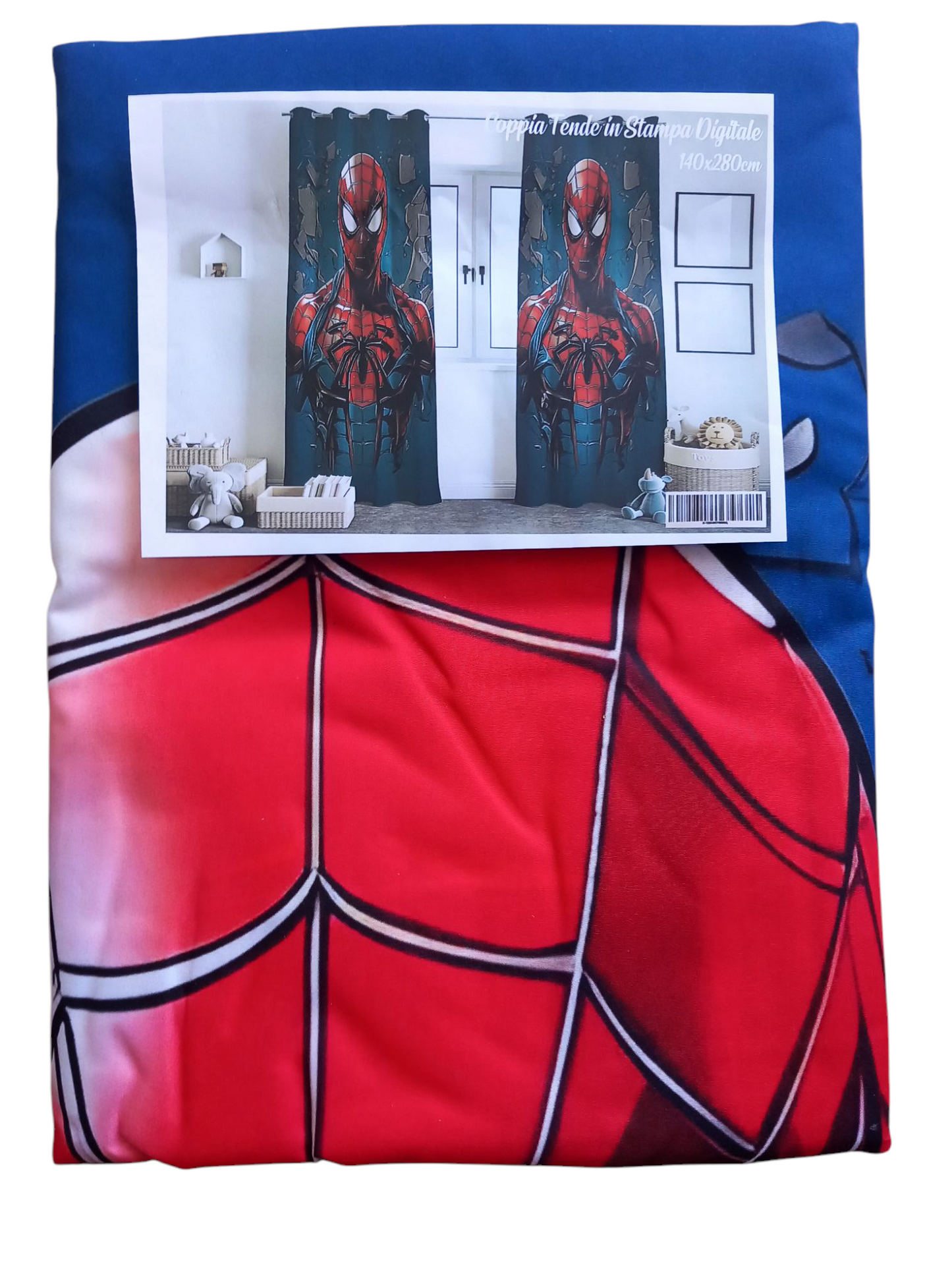 Coppia di tende in stampa digitale SPIDERMAN cm 140×280