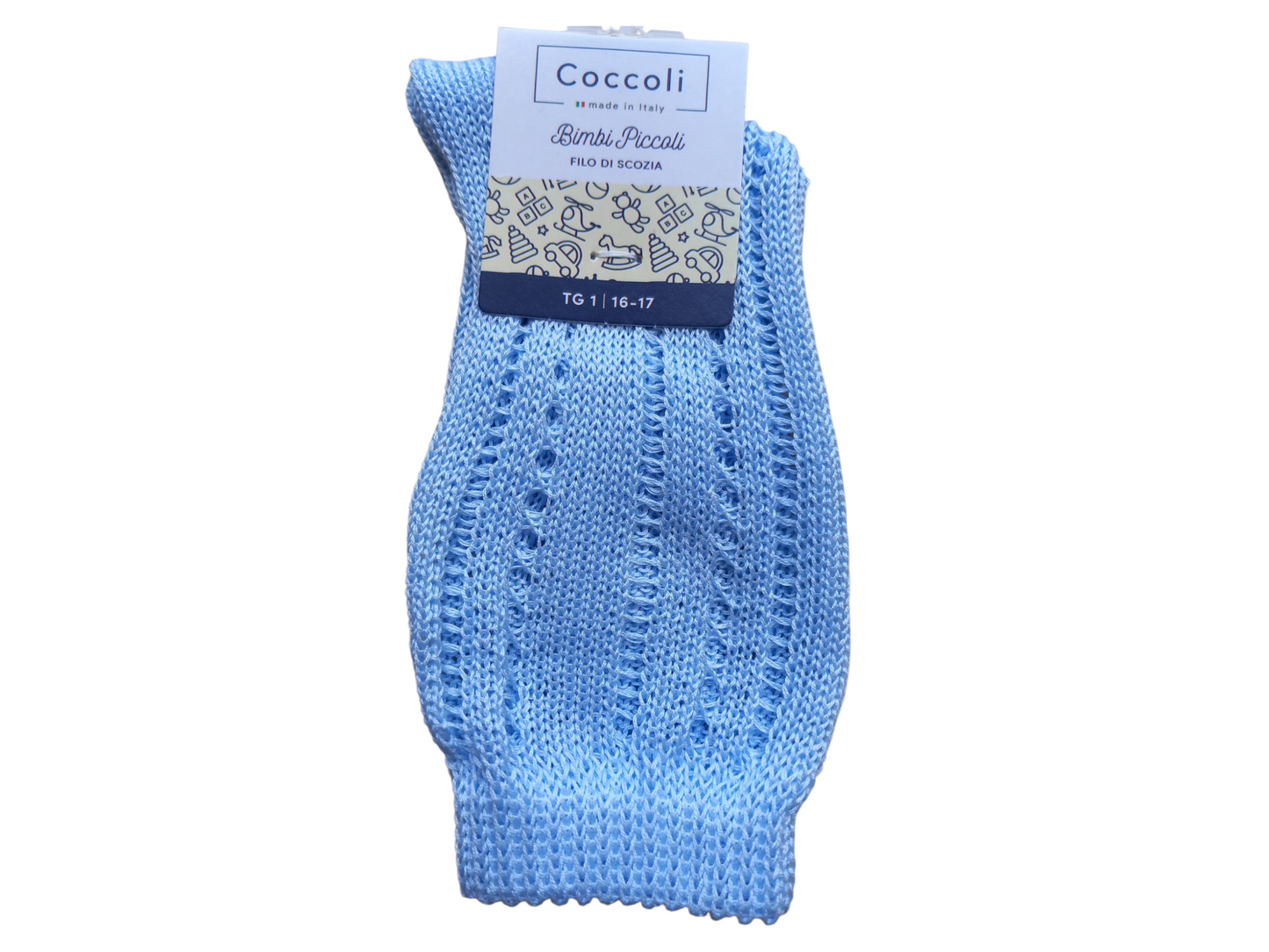Calza  da cerimonia traforato in 100%cotone filo di scozia